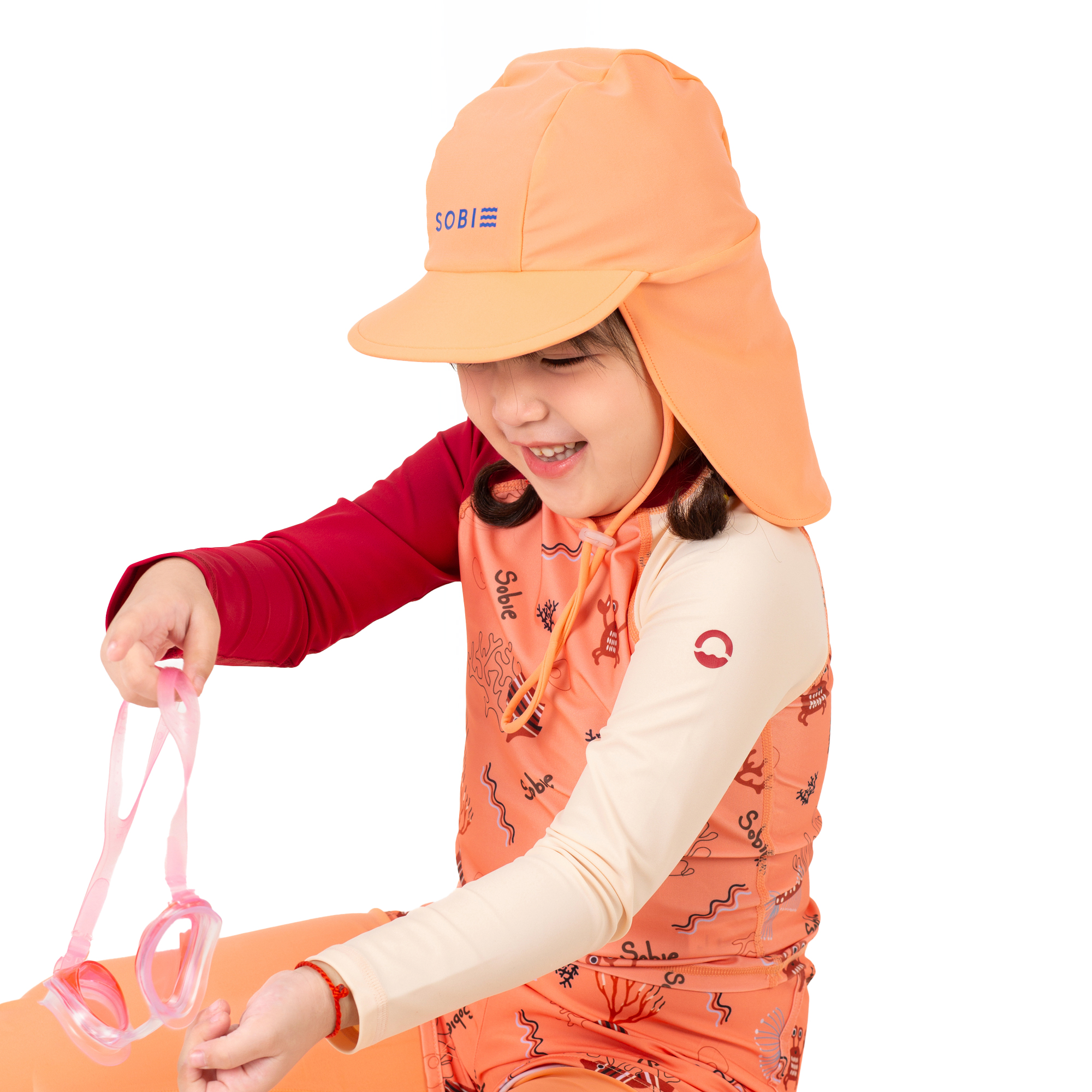 Nón chống nắng trẻ em Orange Sunset SOBIE