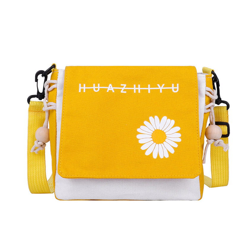 Túi đeo chéo Huazhiyu NASI T1021 cúc họa mi phong cách hàn quốc túi đeo vai nữ thời trang dạo phố dễ thương vải đẹp