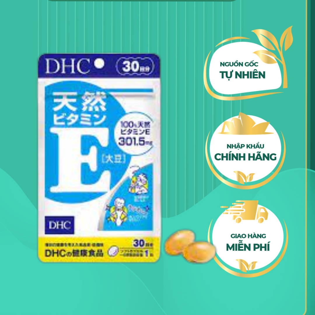 Vitamin E DHC Nhật làm chậm quá trình lão hoá, trẻ hóa da, tăng ẩm da, cải thiện sức khỏe khớp và giảm cảm lạnh - OZ Slim Store