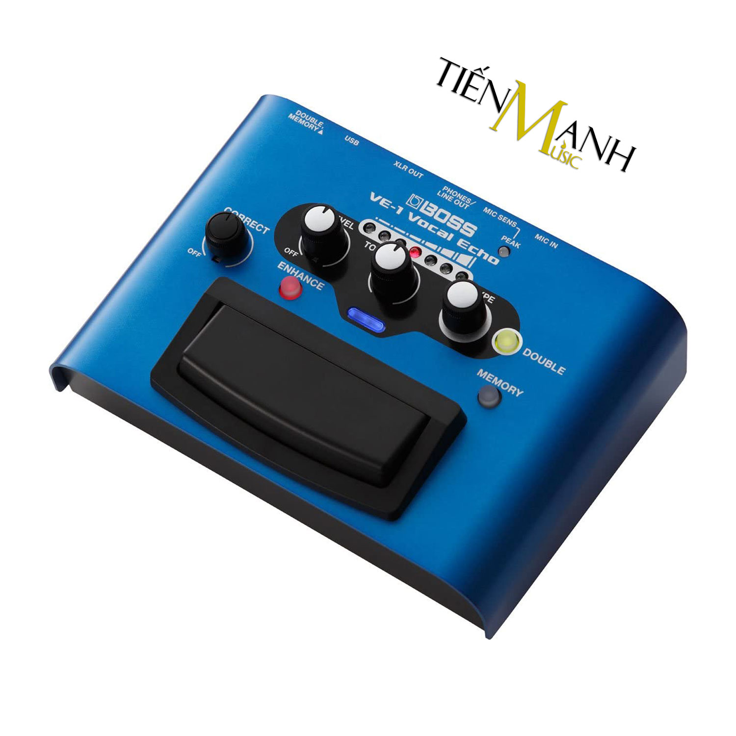 Boss VE-1 Vocal Echo Stompbox Tạo tiếng vang vọng và chỉnh Tone, Giọng cho Ca sỹ - Bàn đạp Phơ Guitar Reverb and Delay Effects Processor VE1 Singer Hàng Chính Hãng - Kèm Móng Gẩy DreamMaker