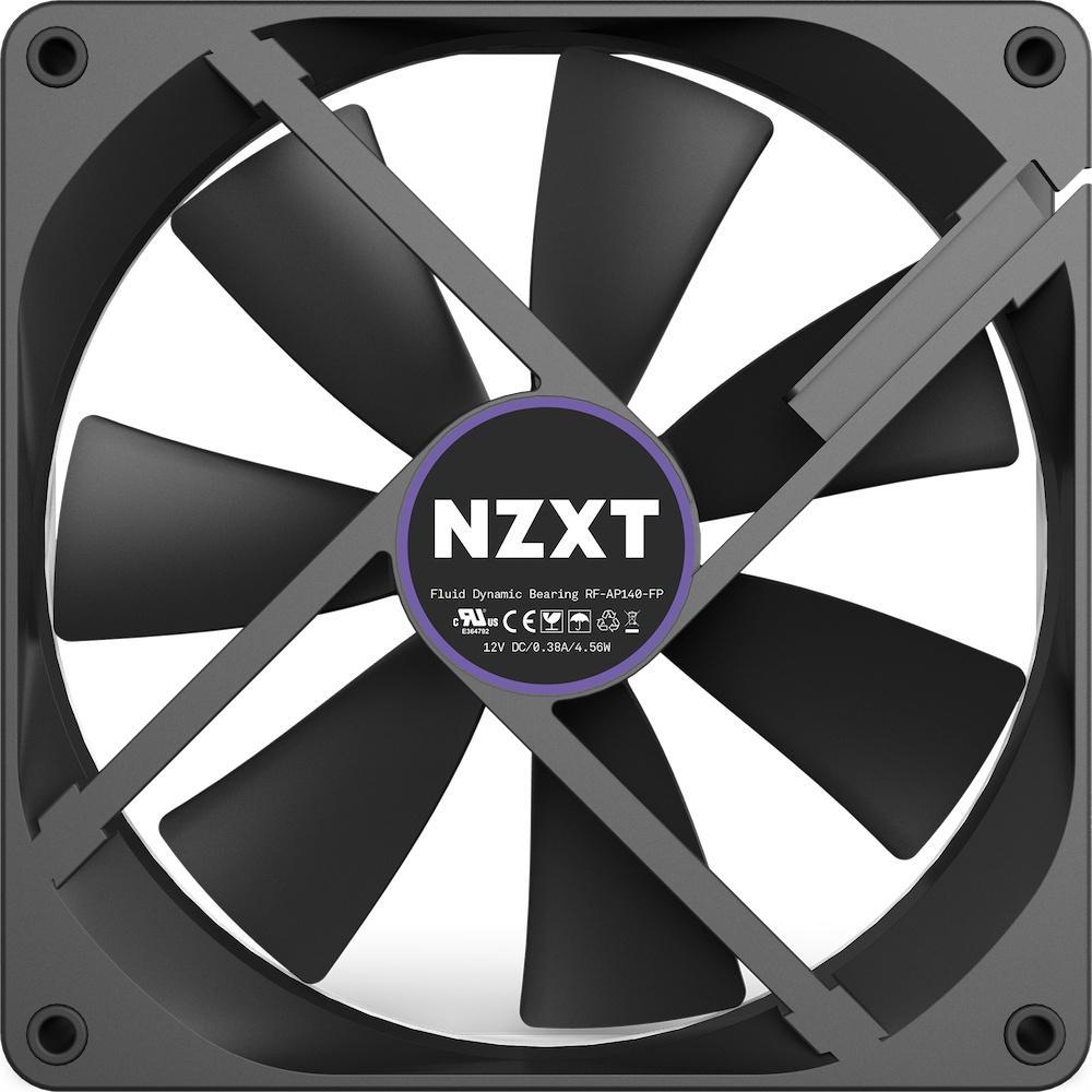 NZXT Aer P 140mm Vỏ máy tính Quạt CPU Màu đen 4 PIN PWM Quạt tản nhiệt CPU Quạt thay thế ban đầu