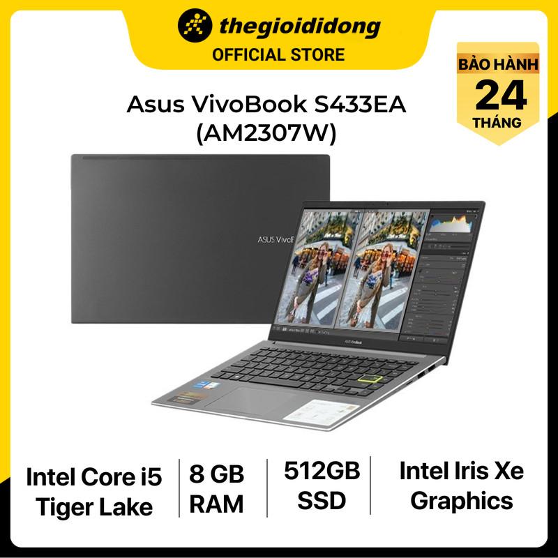 Laptop Asus S433EA i5 1135G7/8GB/512GB/14&quot;F/Win11/(AM2307W)/Đen - Hàng chính hãng