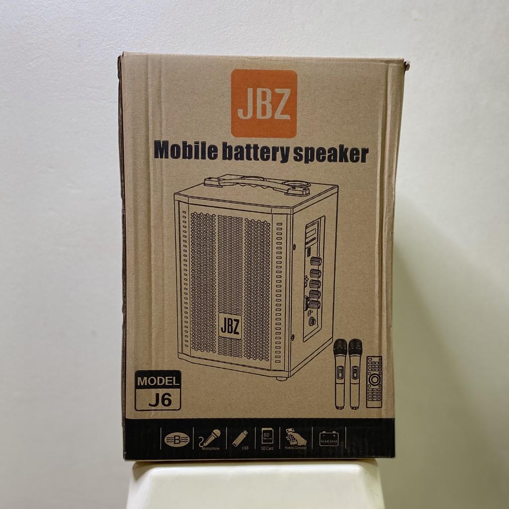 Loa karaoke bluetooth JBZ J6 tặng 2 micro không dây ( Hàng Chính Hãng )