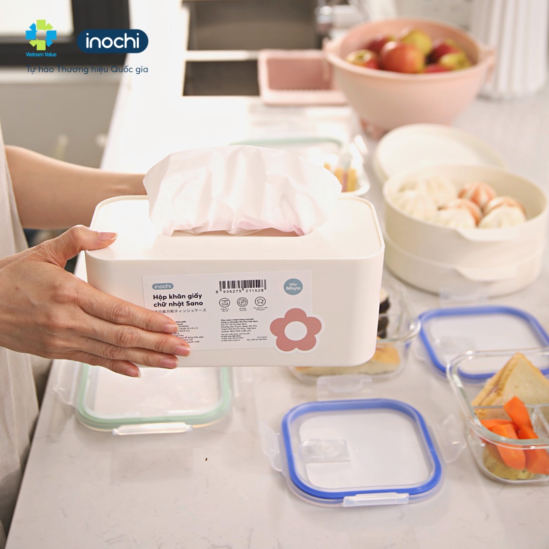 Hộp khăn giấy chữ nhật Inochi Sano