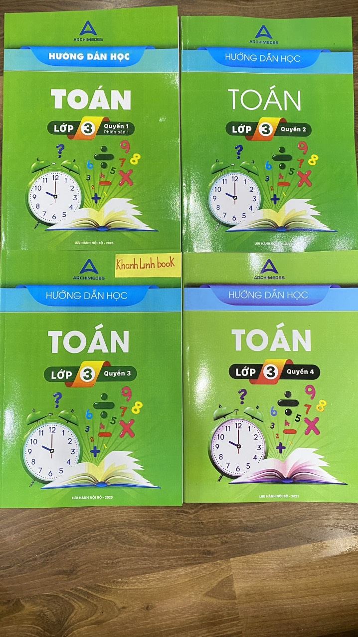 Sách - Combo 8 cuốn Hướng dẫn học toán + tiếng việt lớp 3 (2023)