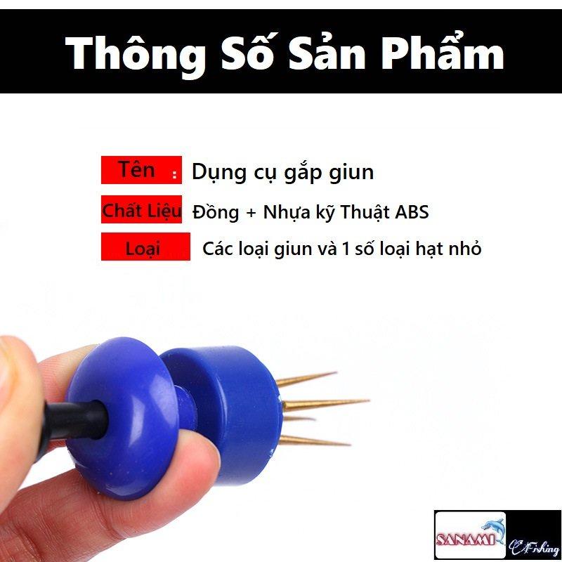 Dụng Cụ Câu Đài Đa Năng Gắp Mồi Giun Thiết Kế Nhựa ABS Tiện Lợi, Không Bẩn Tay PKK03 - Sanami Fishing