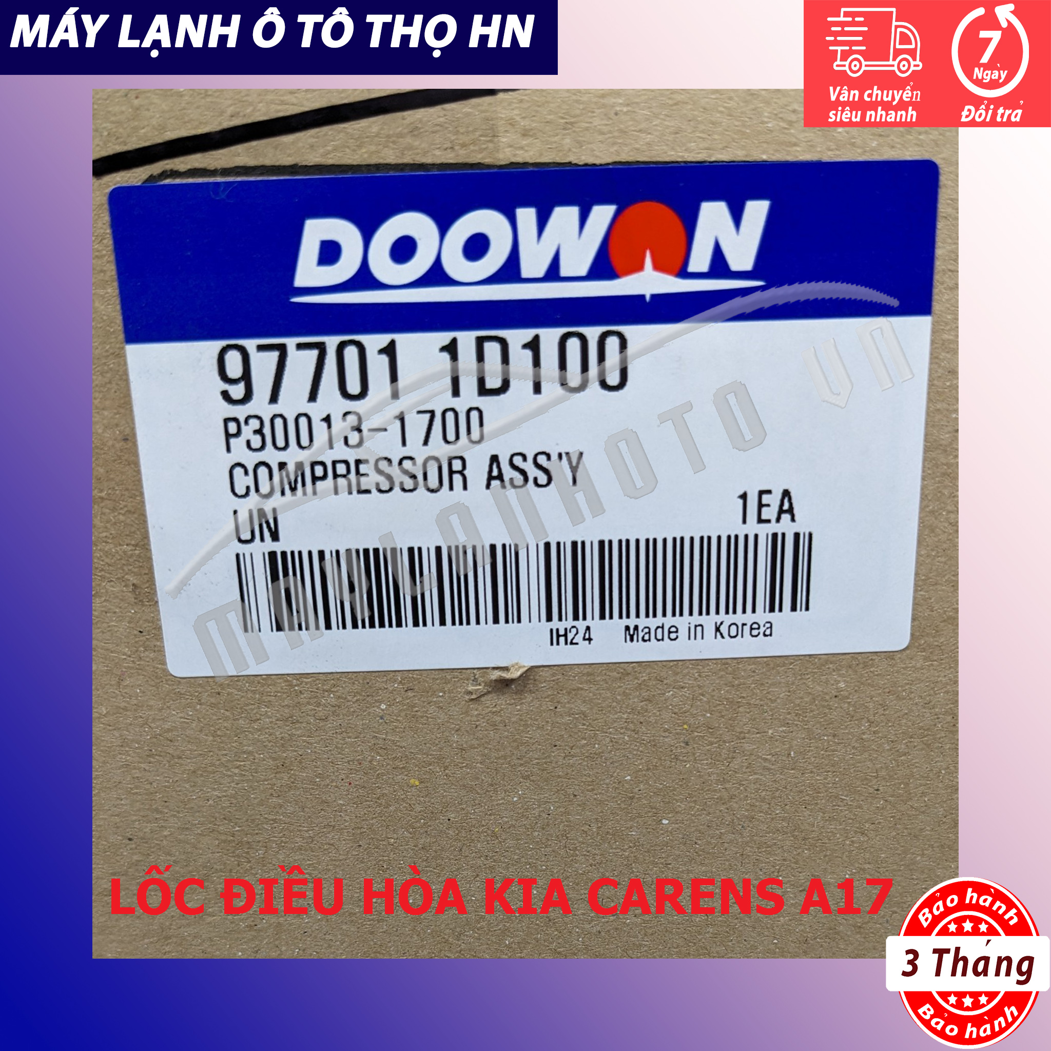 Lốc điều hòa Kia Carens thân 17 2006 2007 2008 2009 2010 2011 2012 Hàn Quốc 06 07 08 10 11 12 97701-1D100