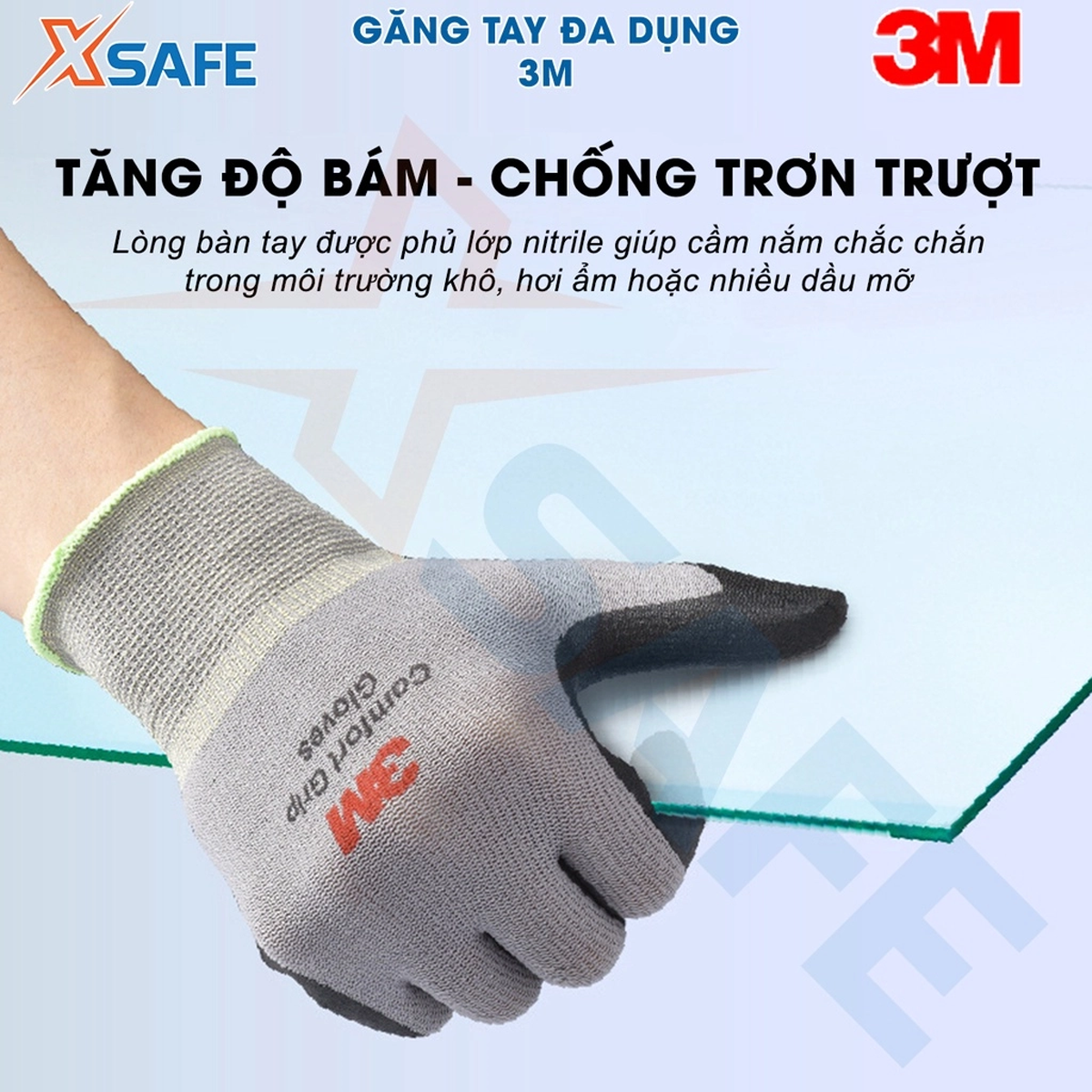 Găng tay đa dụng 3M-Mỹ Găng tay bảo hộ đa năng làm vườn, khuân vác, sữa chữa, lái xe, bảo trì, thi công - Chính hãng
