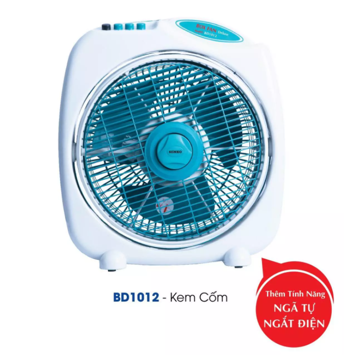 Quạt Bàn Đảo 3 Tấc Senko BD1012 cao cấp - Màu Ngẫu Nhiên - Hàng chính hãng