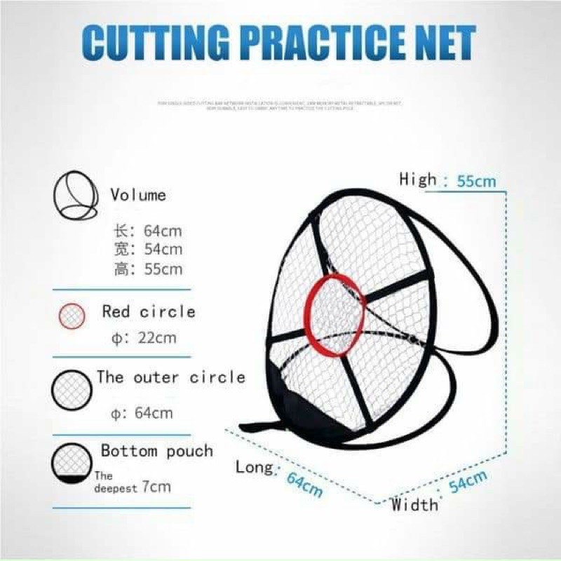 LƯỚI TẬP CHIP GOLF - PGM CUTTING PRACTICE NET - Hàng Chính Hãng