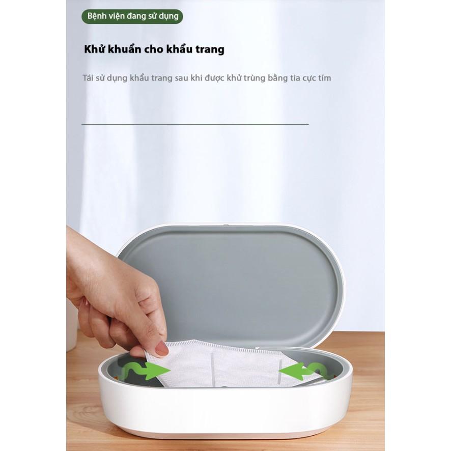 Hộp khử khuẩn đa năng UV Ozone kiêm sạc nhanh không dây 10W
