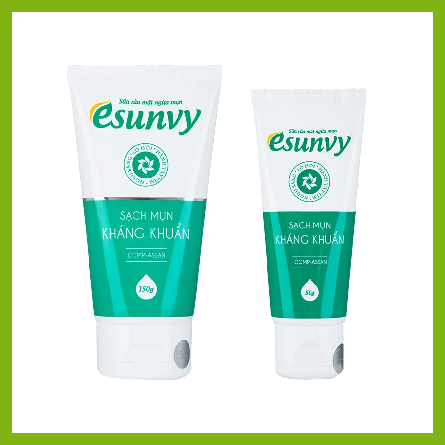 Sữa Rửa Mặt Esunvy Giúp Kiểm Soát Bã Nhờn Sạch Mụn Dùng Cho Mọi Loại Da