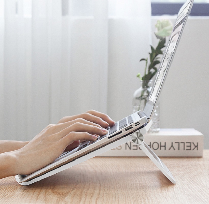 Giá Đỡ Máy Tính Xách Tay , Laptop Có Đệm Chống Trơn Trượt - Hàng Chính Hãng