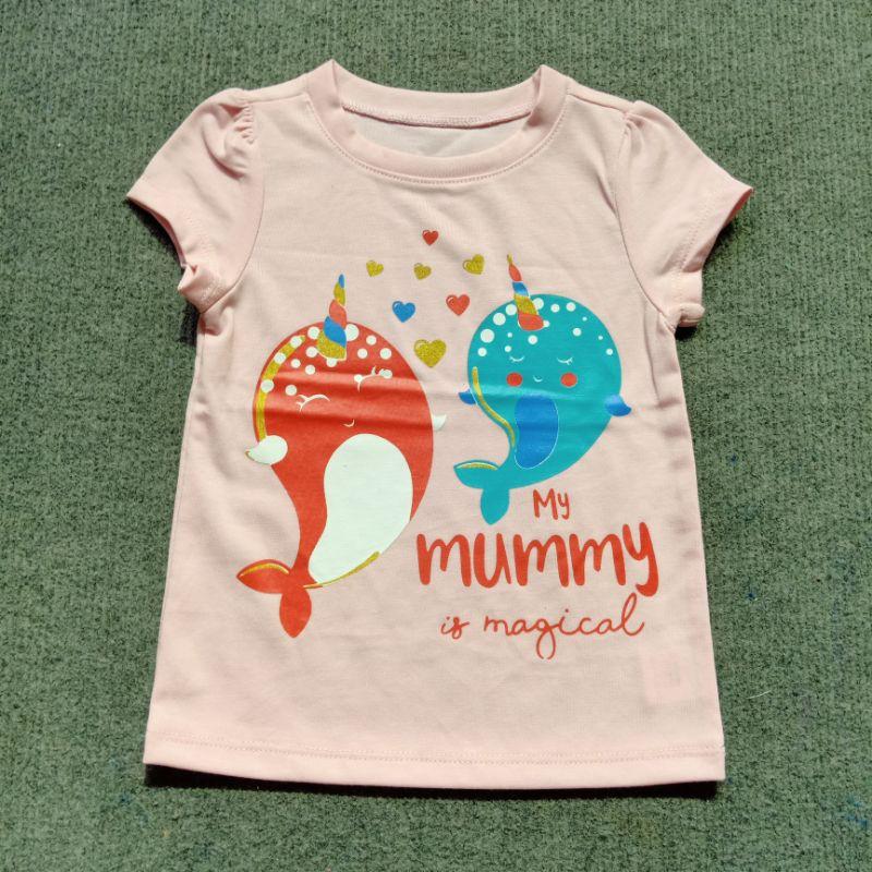 Áo Phông Cộc Tay Bé Gái Chất Cotton Size 1-5Y