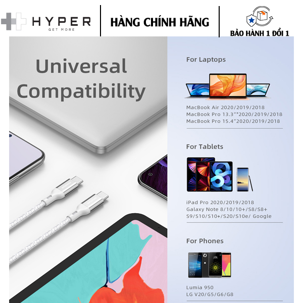 CÁP INNOSTYLE POWERFLEX USB-C TO C 1.5M 60W chất liệu siêu bền, chống bẩn, 100% nguyên liệu Innostyle - Hàng Chính Hãng