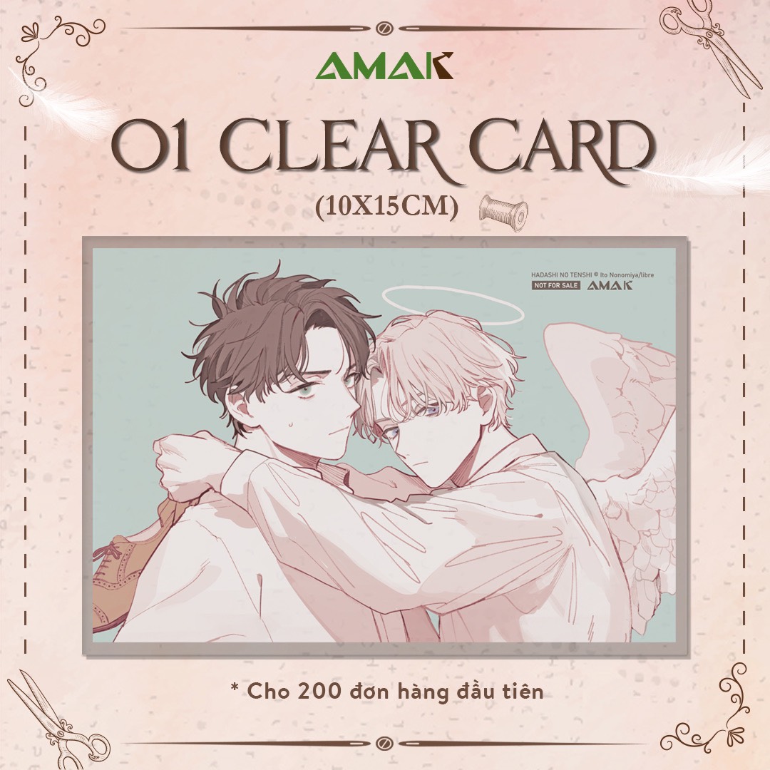Truyện tranh Thiên sứ chân trần - Tặng kèm Clear Card + Postcard - Boys Love - AMAK