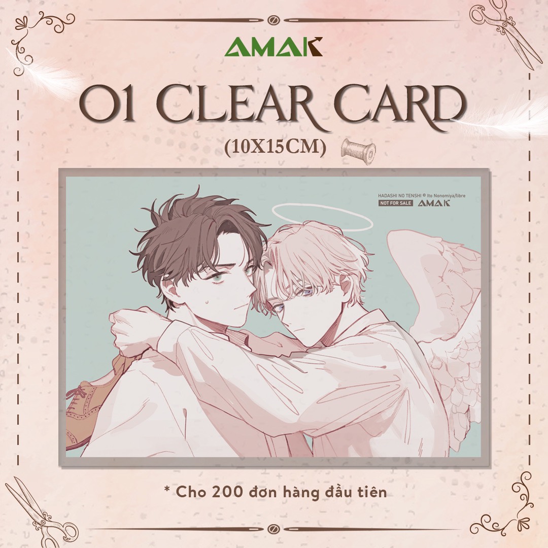 Truyện tranh Thiên sứ chân trần - Tặng kèm Clear Card - Boys Love - AMAK