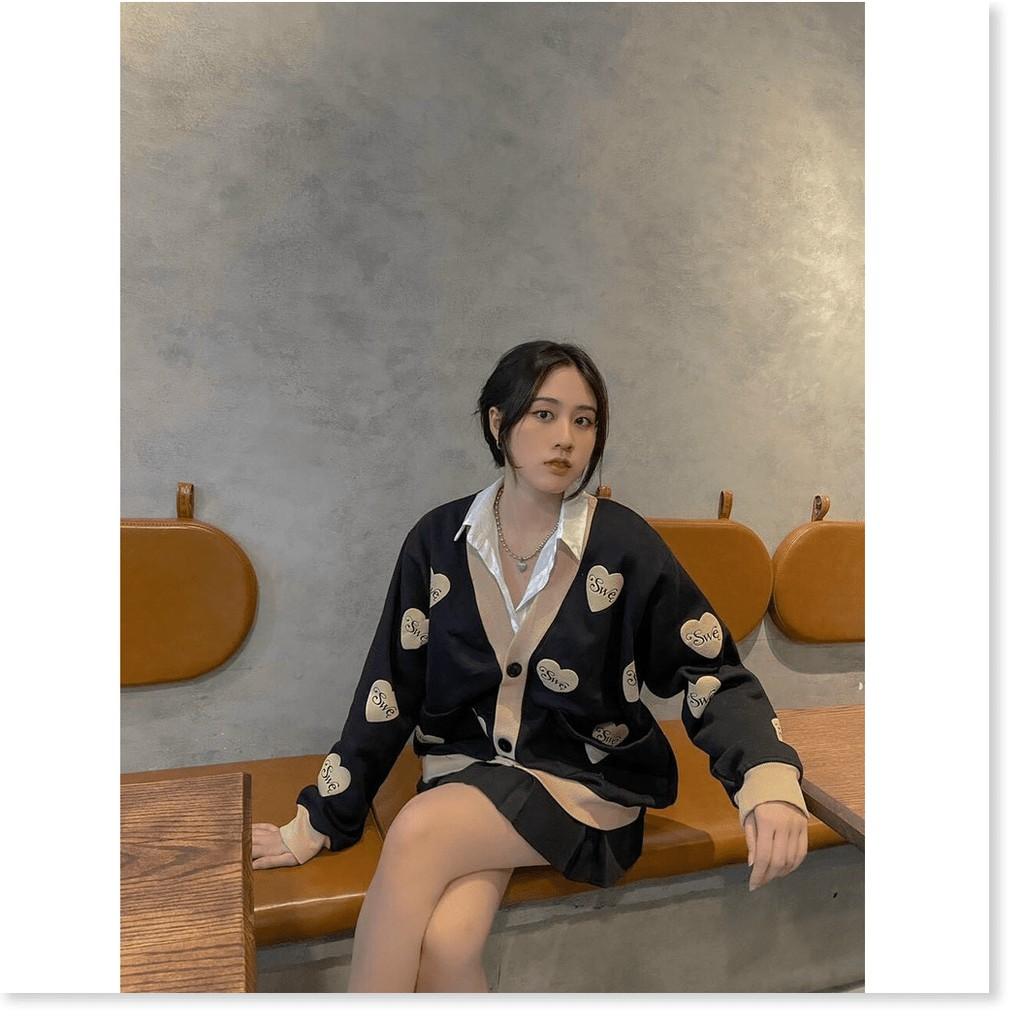 Áo khoác nỉ cardigan nữ hoạ tiết siêu xinh , hottrend 2021 MẪU MỚI NHẤT HIỆN NAY