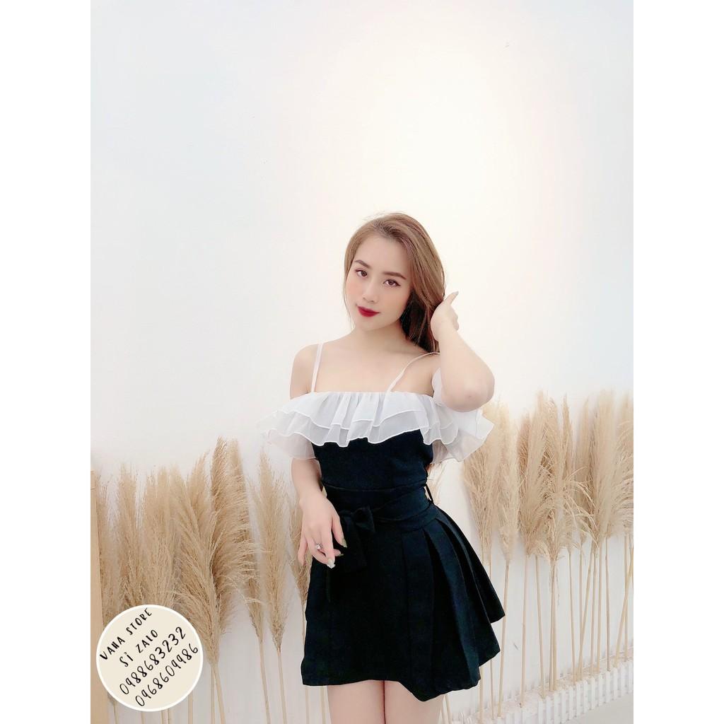 Đầm Dự Tiệc_ Váy Đẹp Thiết Kế Cao Cấp Phối Voan Tơ Cao Cấp Mặc Xinh Ngất Ngây
