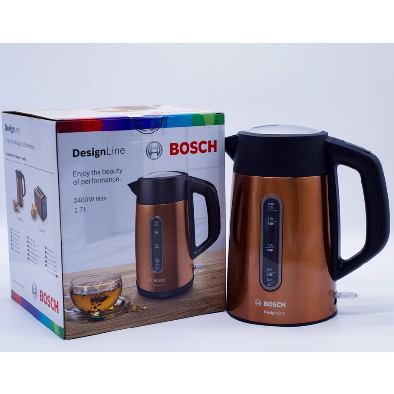 Ấm Siêu Tốc BOSCH TWK4P439, Ấm Đun Nước, Dung Tích 1.7L, Công Suất 2400W, Nhập Đức, BH 12 Tháng