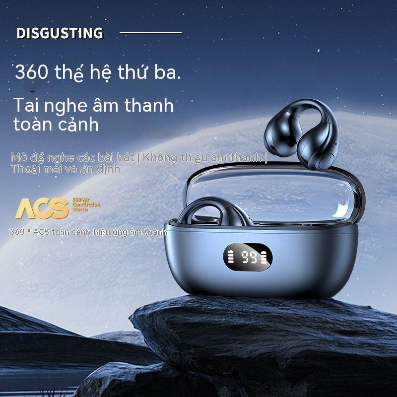 Tai Nghe Bluetooth 5.3 Không Dây Kèm Mic T352 TWS Cảm Ứng Xương Thật, Âm Thanh Cực Ổn Giao Hàng Nhanh