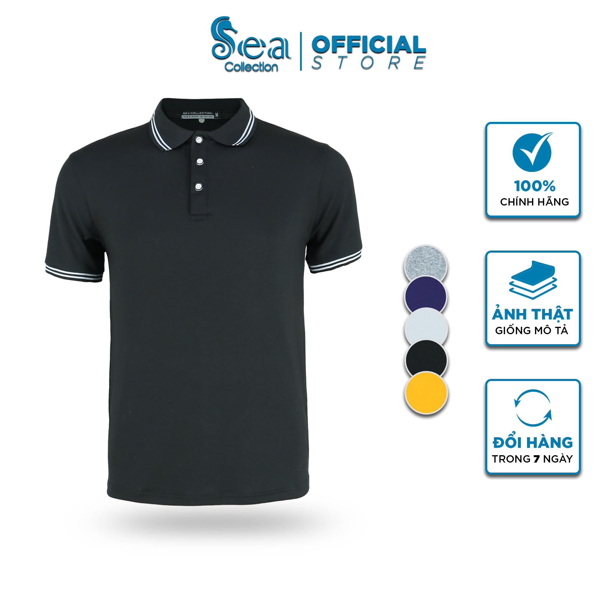 Áo Thun Polo Nam Màu Sea Collection 8726