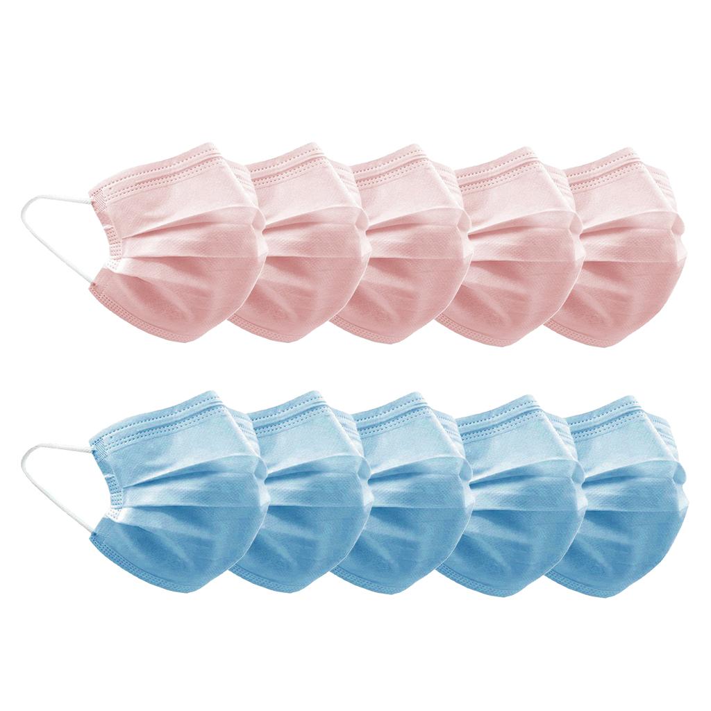 10pcs Disposable Face Cover 3 Layers Dust Proof Air Pollution Protection Mouth Cover