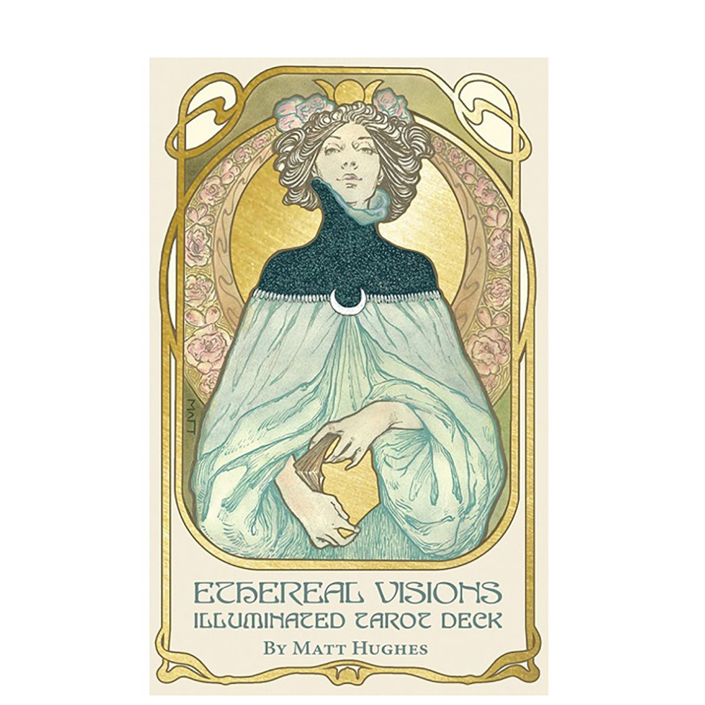 Bài Tarot Ethereal Visions Illuminated  Tarot Tặng Đá Thanh Tẩy