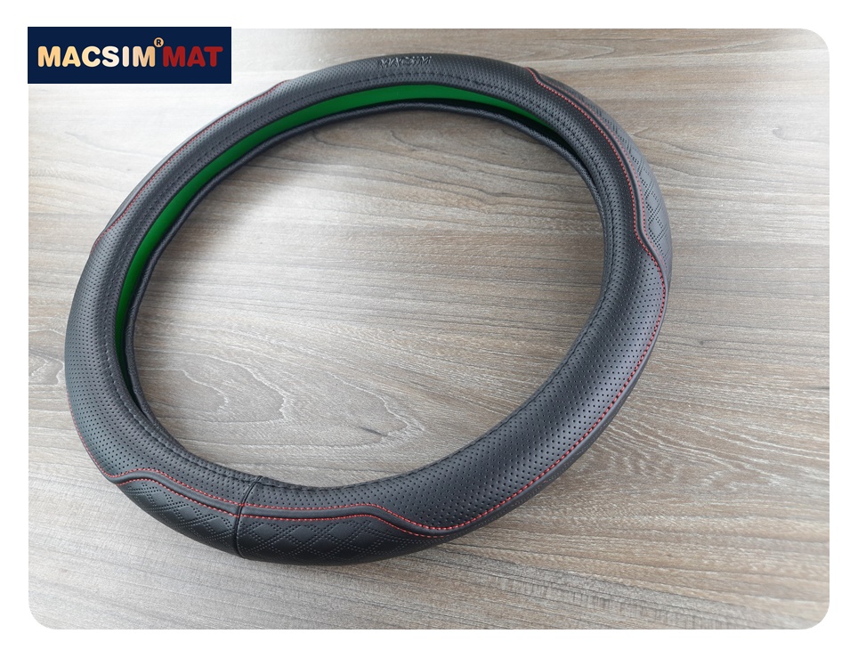 Bọc vô lăng cao cấp Macsim mã L612 mới chất liệu da thật - Khâu tay 100% size M màu be, mầu đen,mầu ghi