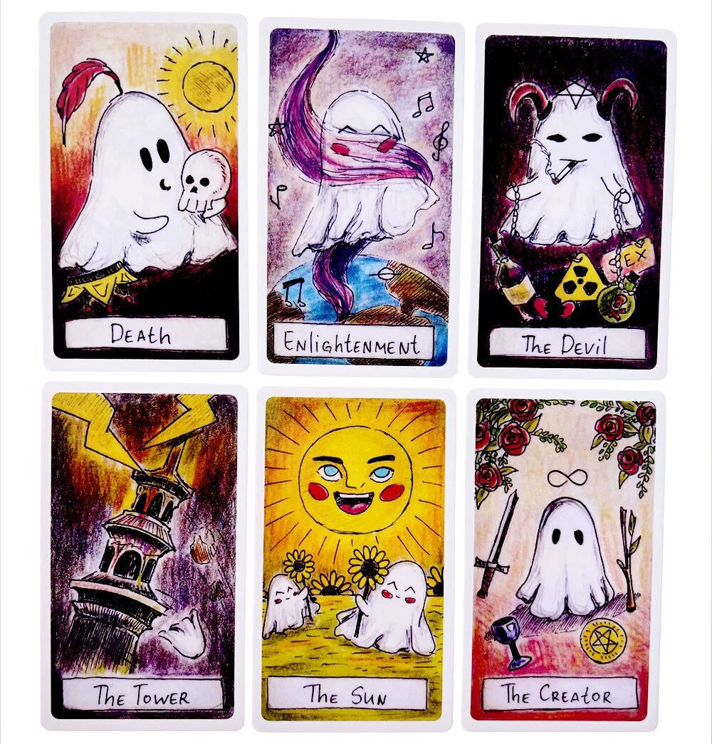 Bộ Bài Cute Ghost Tarot 78 Lá Bài