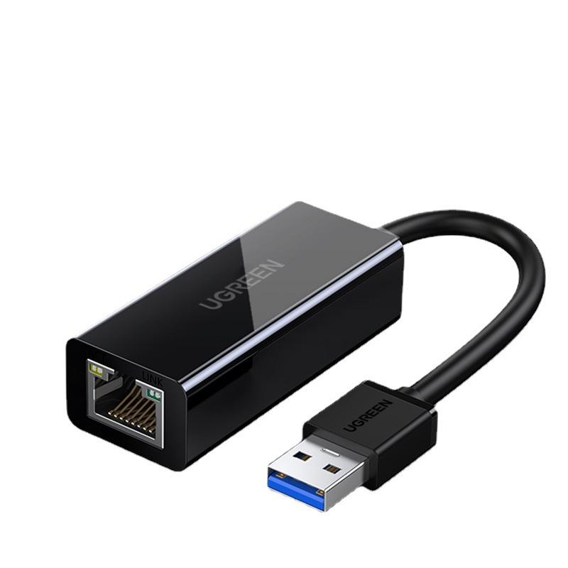 Phong cách mới nhất màu xanh lá cây liên kết USB chuyển cổng cáp mạng Gigabit 100M máy tính xách tay kết nối cáp mạng chuyển đổi máy tính giao diện USB card mạng bên ngoài