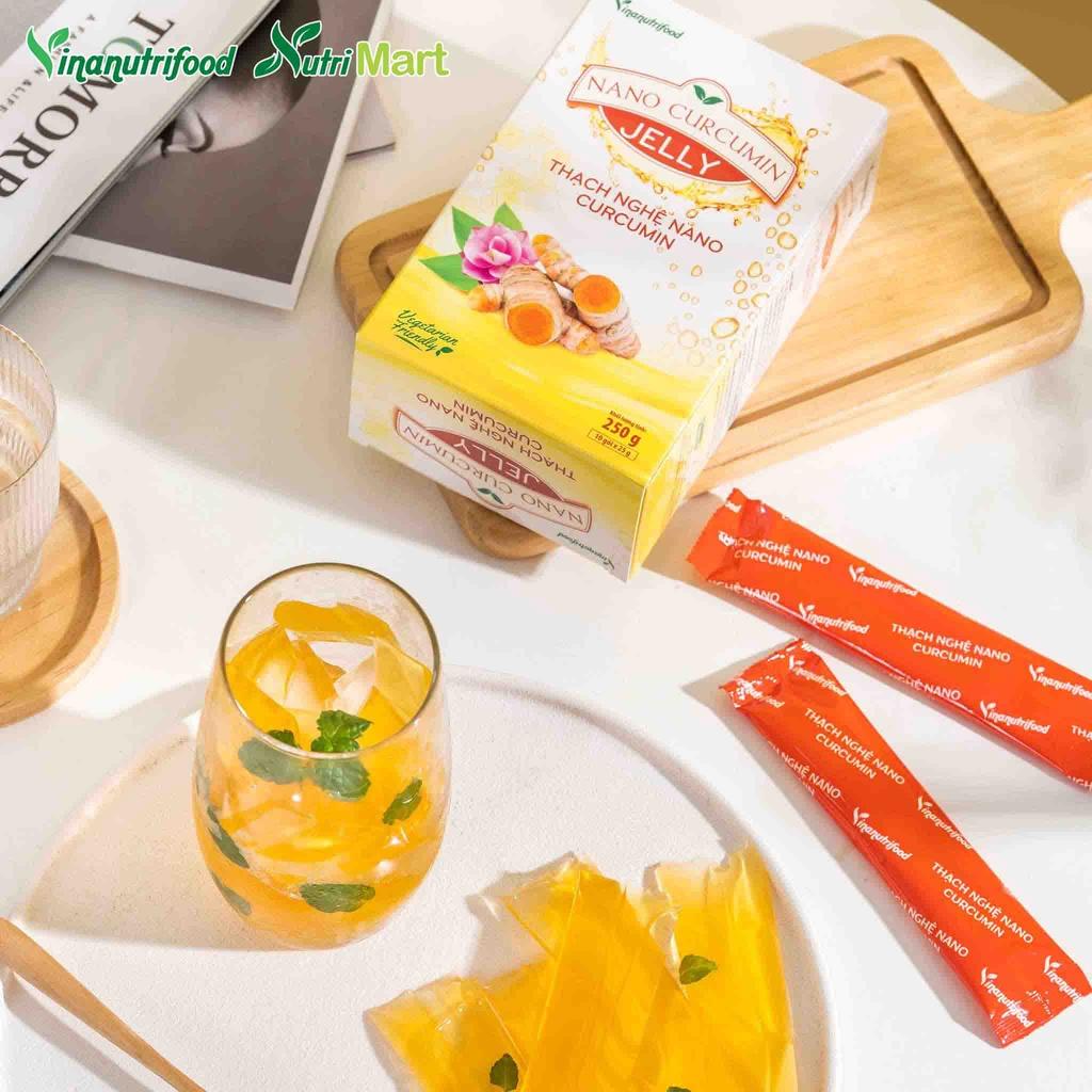 Thạch Nano Curcumin Vinanutrifood tăng cường đề kháng cho người mới ốm dậy Hộp 10 gói 250g