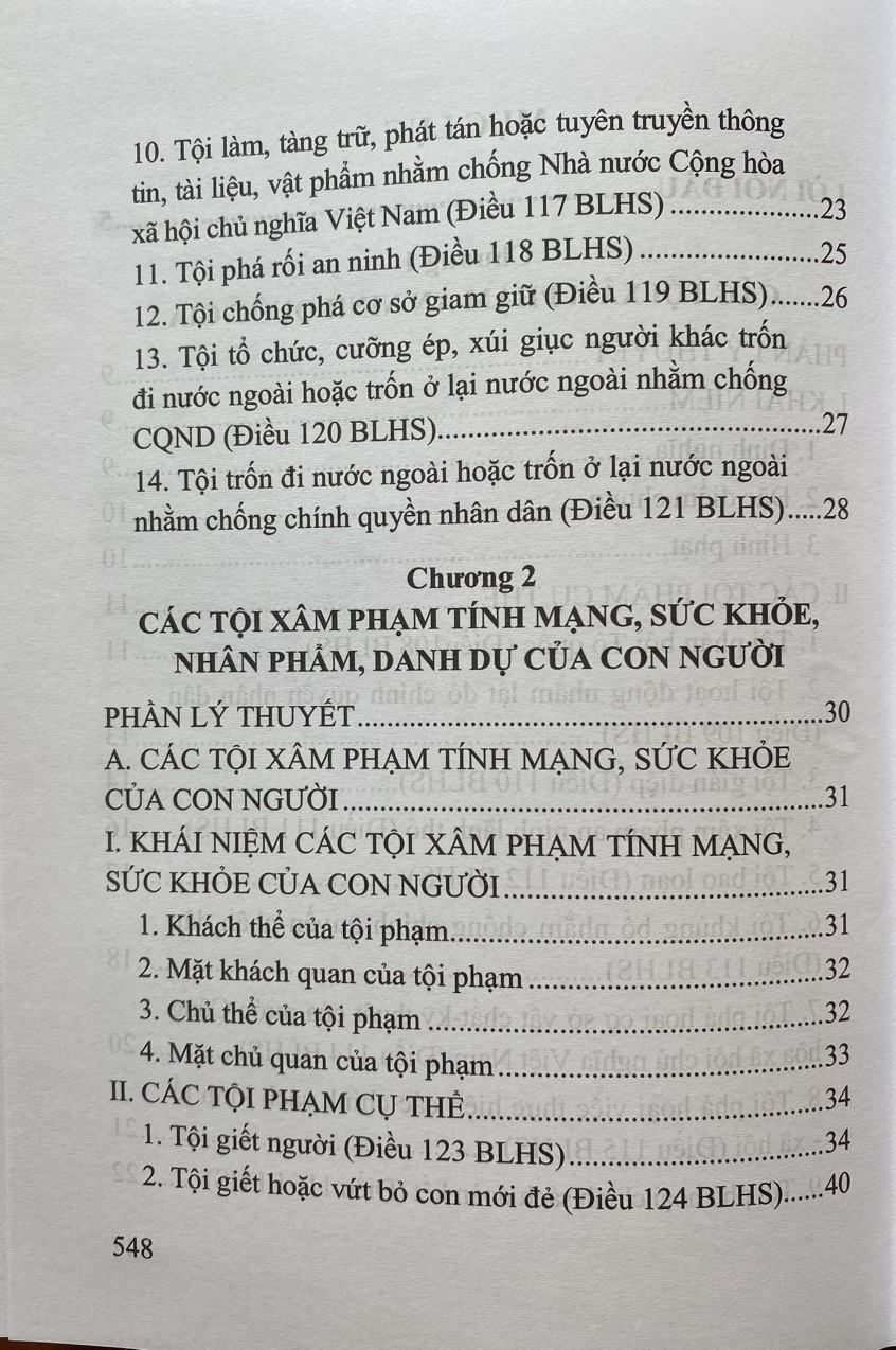 Hướng  dẫn môn học Luật Hình Sự - Phần Các Tội Phạm ( Tập 2 )