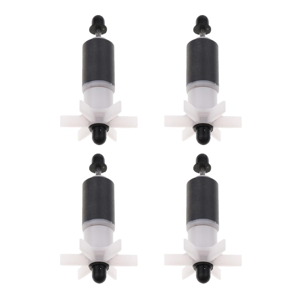 4 Pack Aquarium Canister Filter Spare Rotor Filter Replacement Impeller for Pond Pump 70mm