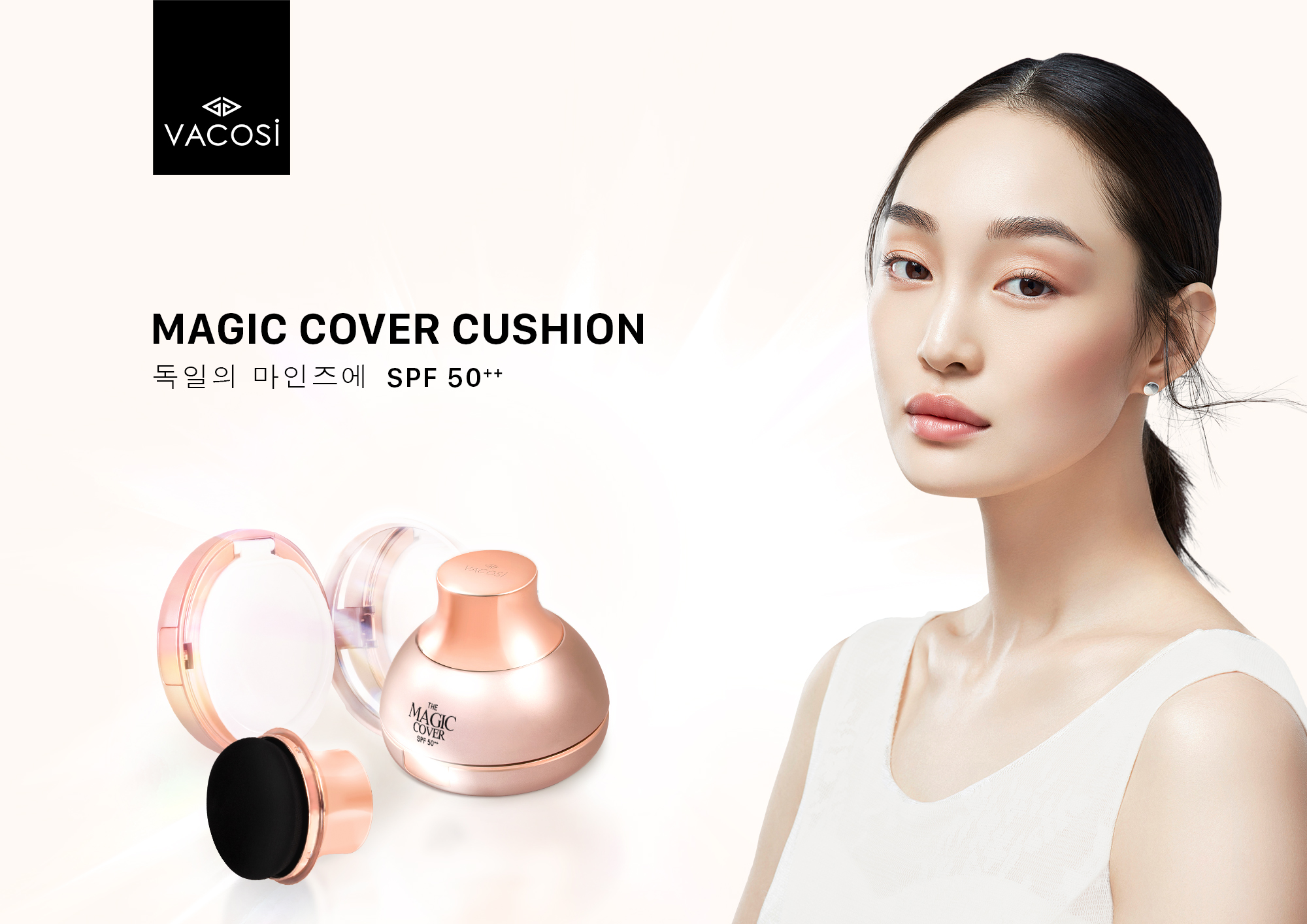 Phấn nước trang điểm Vacosi Magic Cover Cushion SPF50++