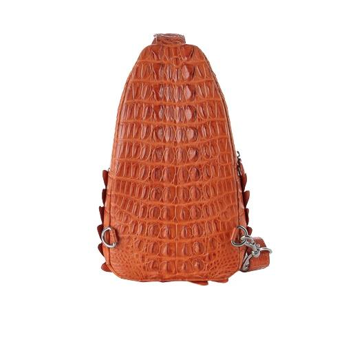 Túi đeo trước nam da cá sấu Huy Hoàng màu đen, nâu đất, vàng bò, nâu đỏ HT6285-86-87-88