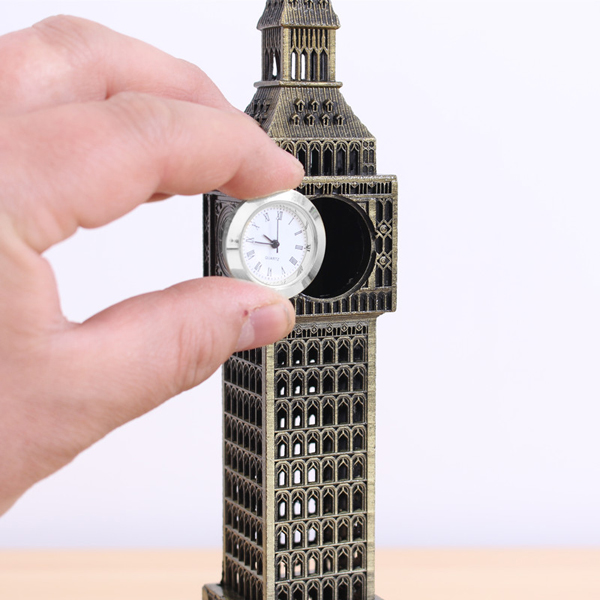 Mô hình đồng hồ Big Ben cao 23 cm - Màu Vàng Rêu