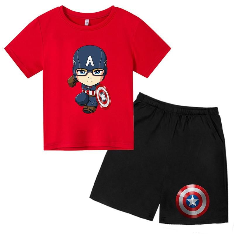 Áo Quần trẻ em đội trưởng mỹ chibi siêu cool , King Cotton