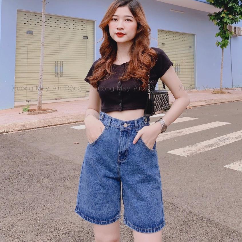 Quần Short jean nữ- quần ngố chất bò trơn mềm xinh xắn (JN3N)