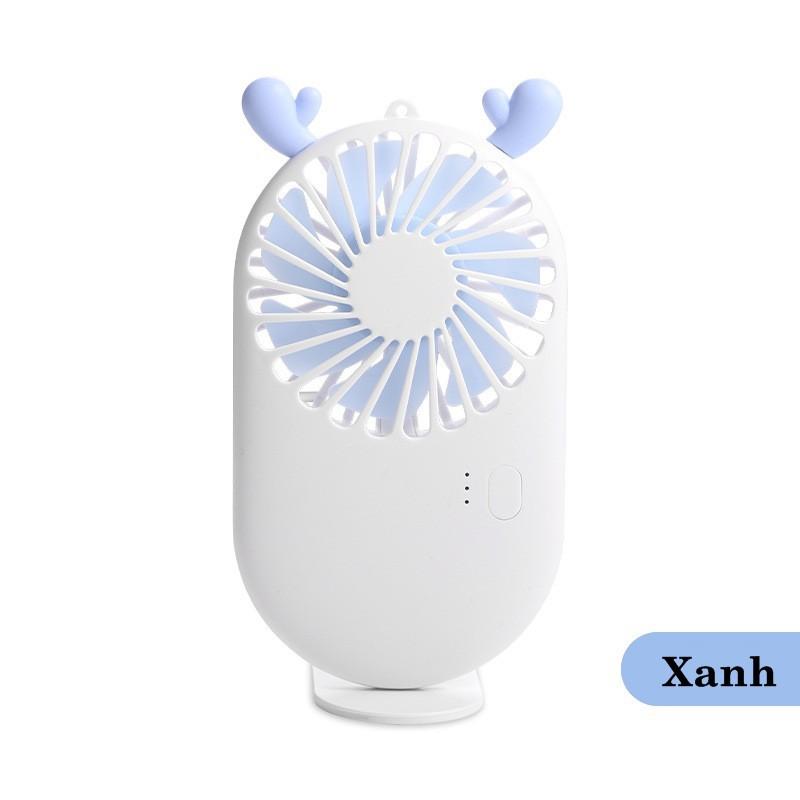 Quạt Cầm Tay Mini Pocket Fan siêu dễ thương có chân đỡ