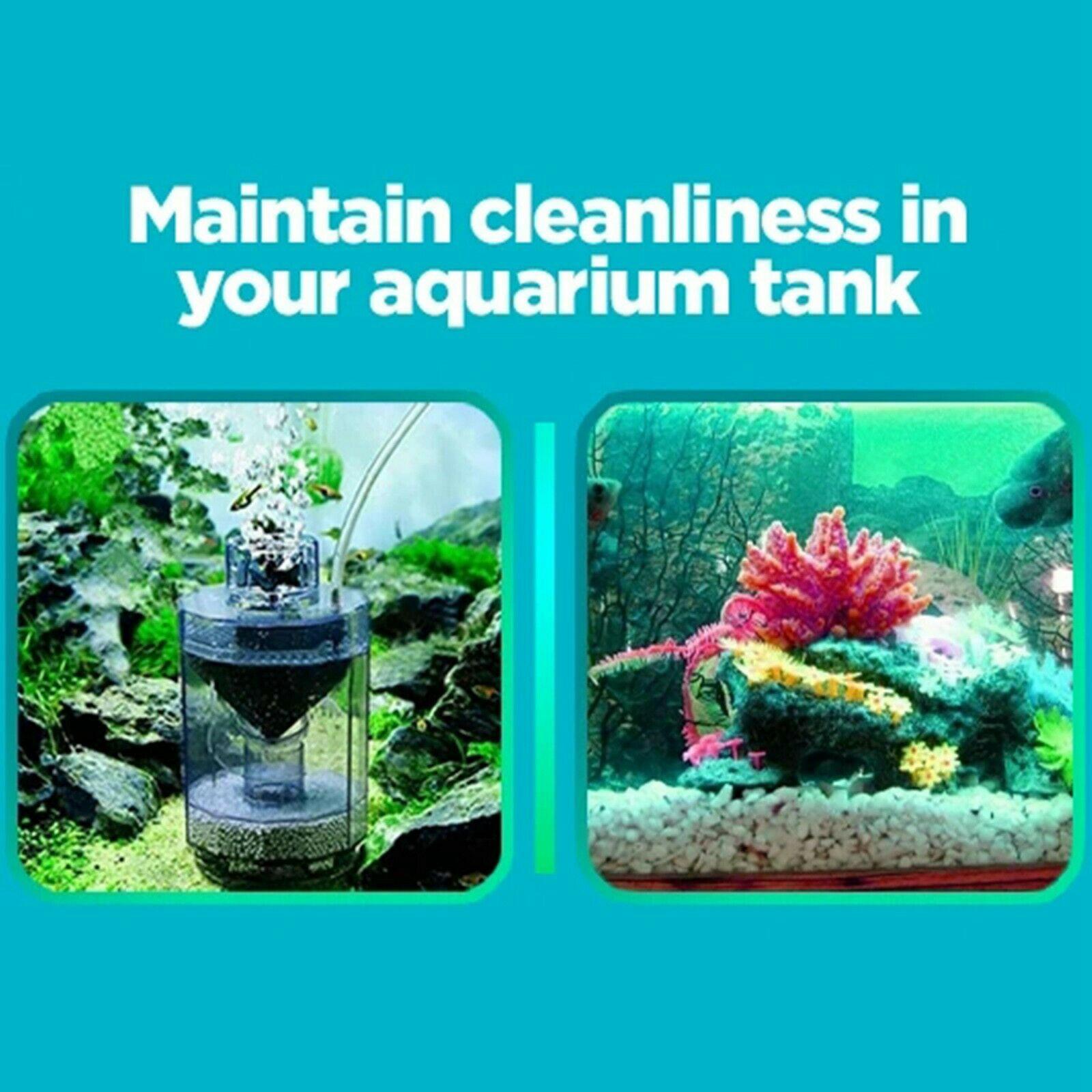 Fish Tank Filter, Fish Stool Suction Collector Fish Tank Automatic Fish Fecal Filter Increase Oxygen & Cleaning Aquarium