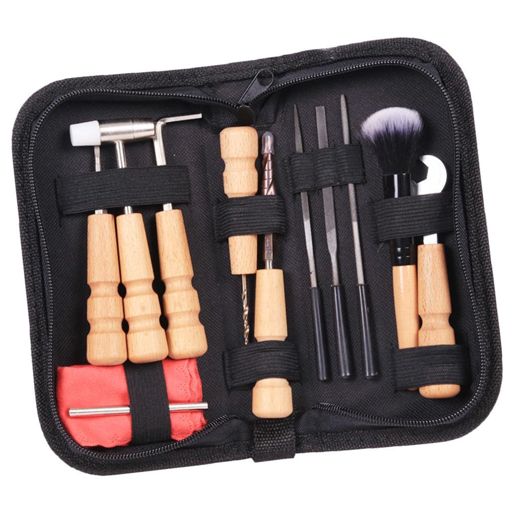 1 Set Guitar Repair Kits Maintenance Tools with Storage Bag for Luthier Guitarist DIY Parts