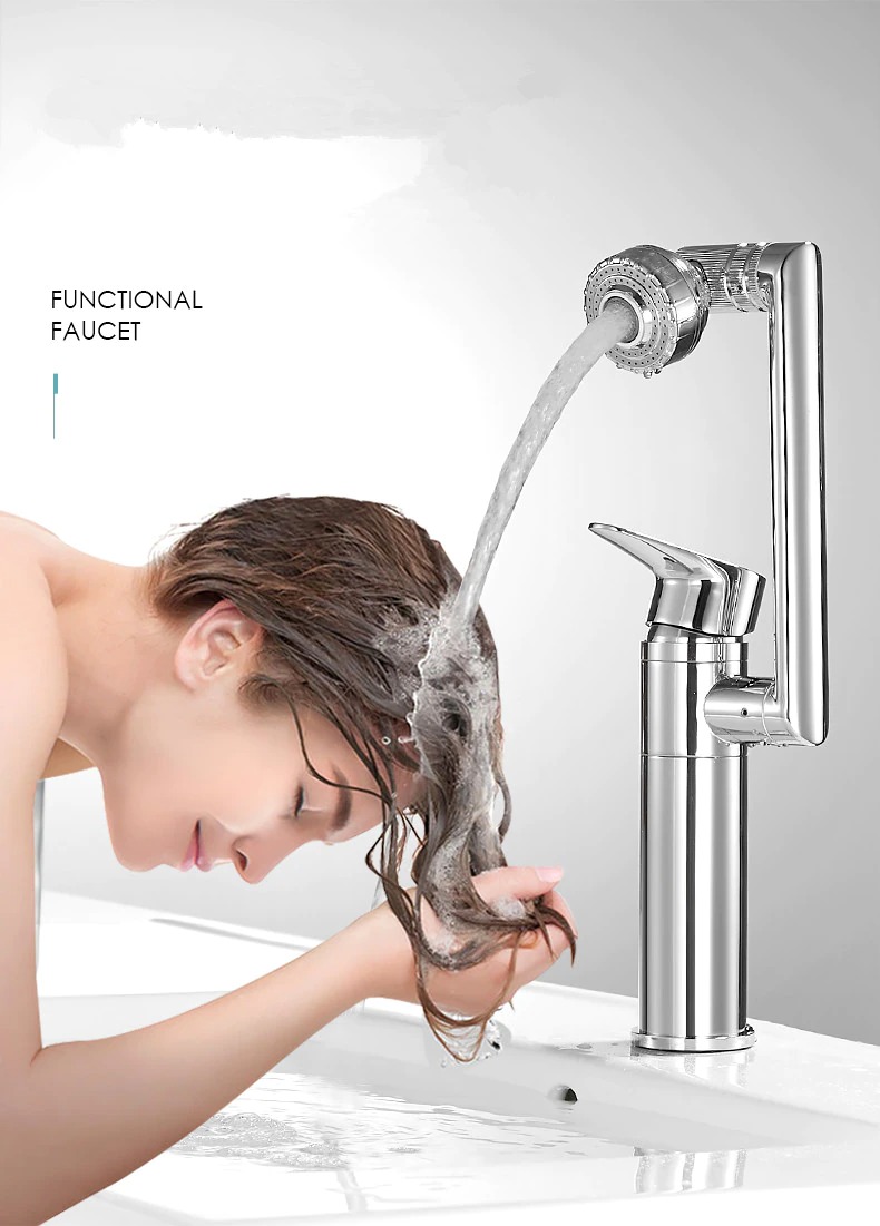 Vòi lavabo xoay 360 độ đa năng Bathroom Sink Faucet