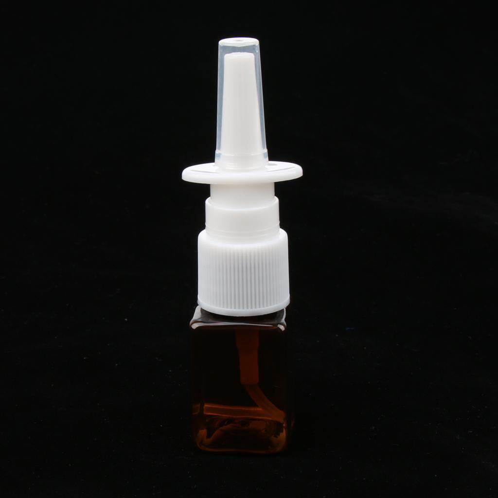 20x Empty Refillable Nasal Spray Bottles Fine Mist Sprayer Vials Containers