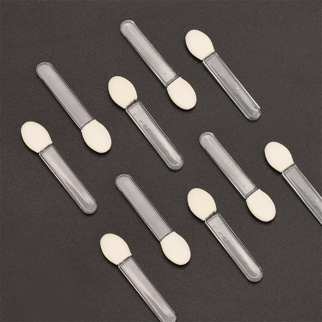 10 Pcs Disposable Eye Shadow Brush Sponge Applicator Makeup Brush Make-up Tools Brushes for Beauty