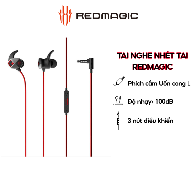 Tai Nghe Gaming Nhét Tai Nubia Redmagic - Hàng Chính Hãng