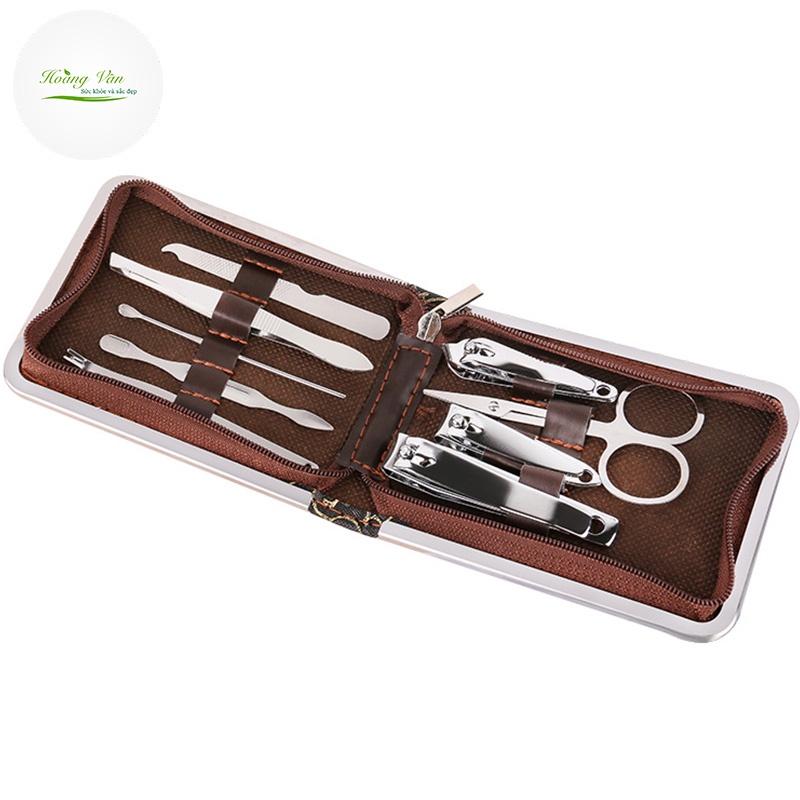 Bộ dụng cụ làm móng 9 món làm bằng inox