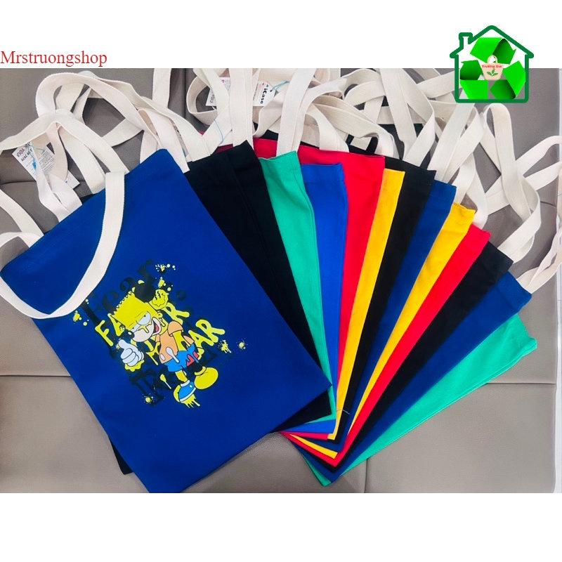 Túi Vải Tote Canvas dầy dặn iCase in hình in chữ siêu đẹp - Hàng việt nam xuất khẩu
