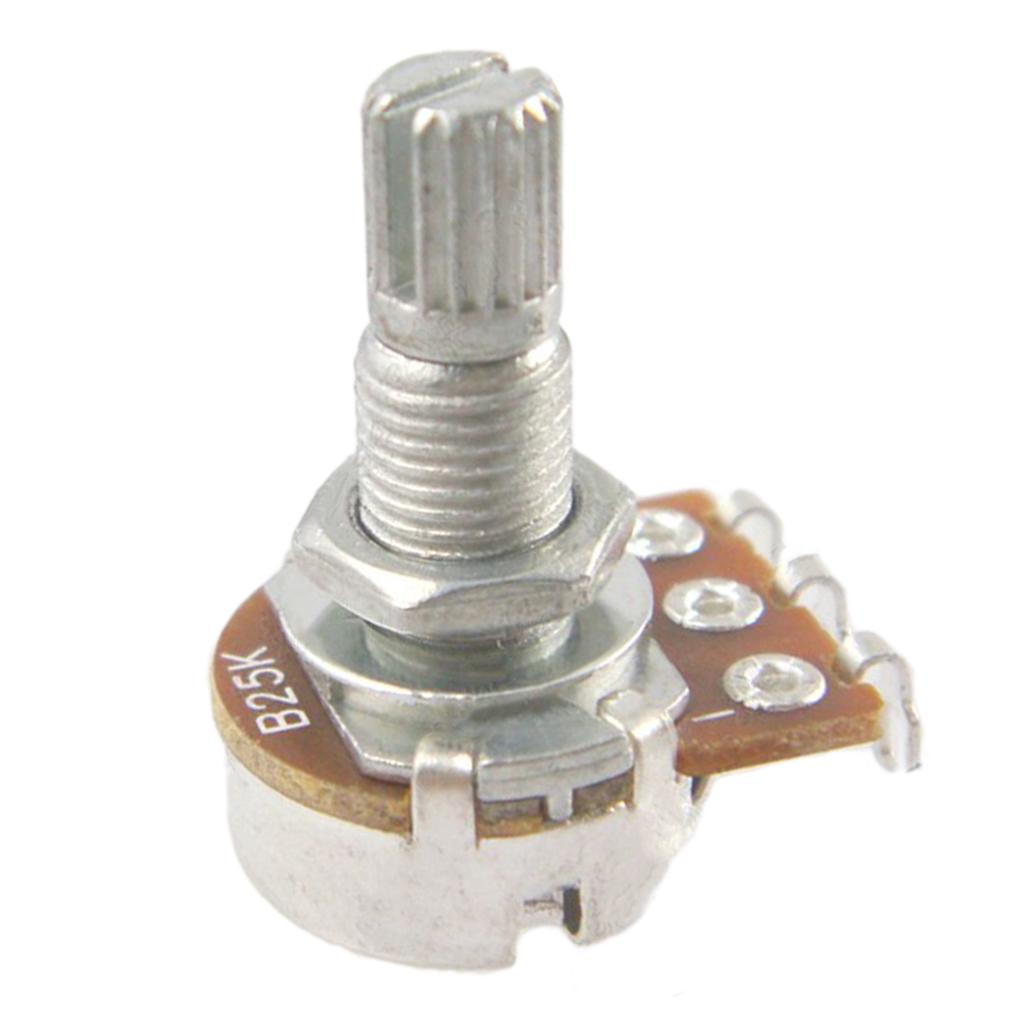 10Pcs B25K Audio Taper Push/Pull Pot Potentiometer for Guitar/Bass Accessory