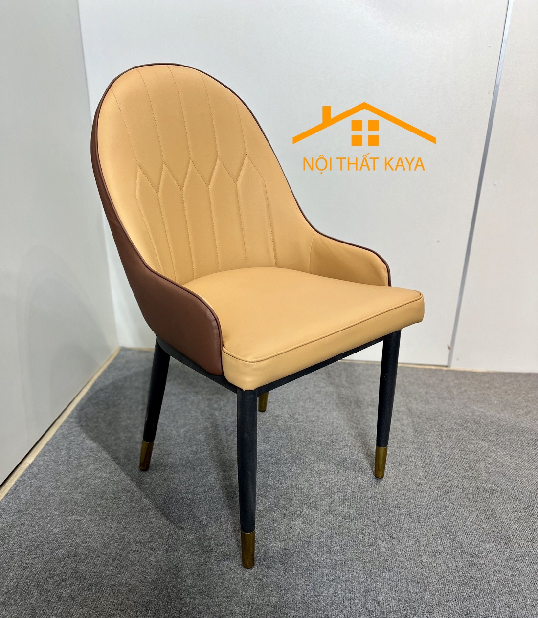 Ghế Hera Tay Nhập Khẩu Bọc Da Microfiber Cao Cấp - Khung và chân ghế bằng Thép Carbon sơn tĩnh điện chống rỉ sét KY-GH18S